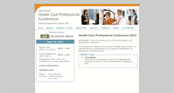 Desktop Screenshot of healthprofessionalconference.com